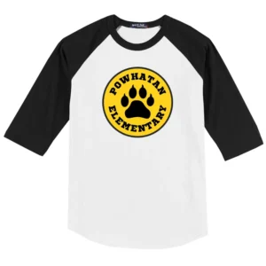 Powhatan Elementary Adult Baseball Tee